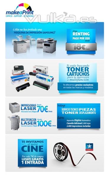Make a Print:venta impresoras y multifuncion laser samsung. servicio tecnico