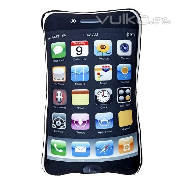 Cojin antiestres phone negro rectangular 38 en La Llimona home