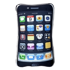 Cojin antiestres phone negro rectangular 38 en la llimona home