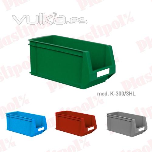 Caja de plástico con abertura frontal (ref. K-300/3HL)