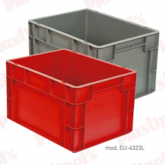 Caja de plastico apilable norma europa 400x300 (ref eu-4323l)
