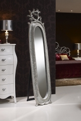 Espejo con marco de poliuretano moldeado espejo decorado con mosaico de espejo quebrado