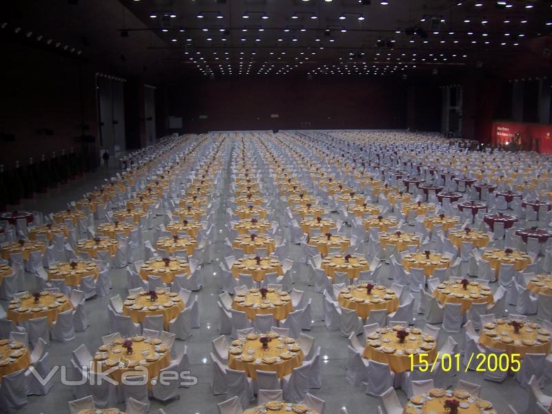 Almuerzo de 4500 personas de Cajasur.