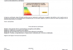 Certificado energetico calificacion energetica