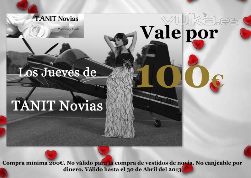 Los Jueves de TANIT Novias, siguenos en facebook