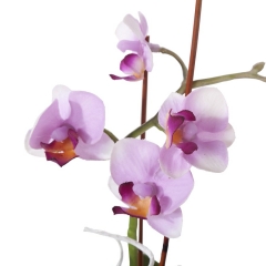 Arreglo floral orquideas artificiales lilas con maceta 1 - la llimona home