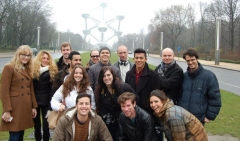 Estudiantes de slu madrid en una excursion a bruselas