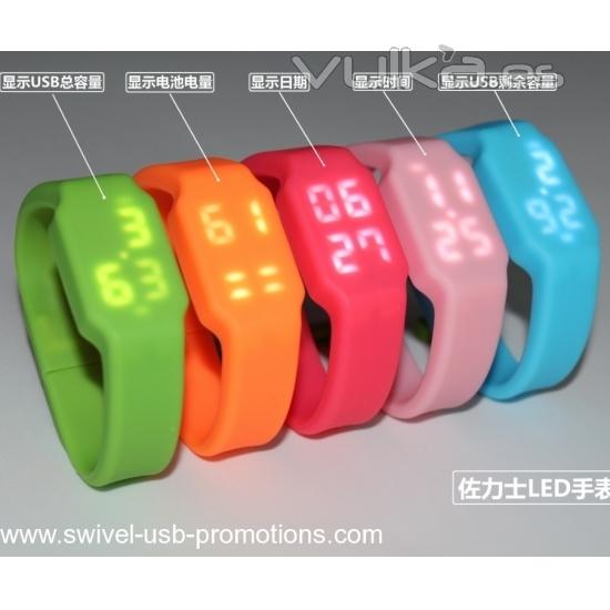 LED usb Reloj