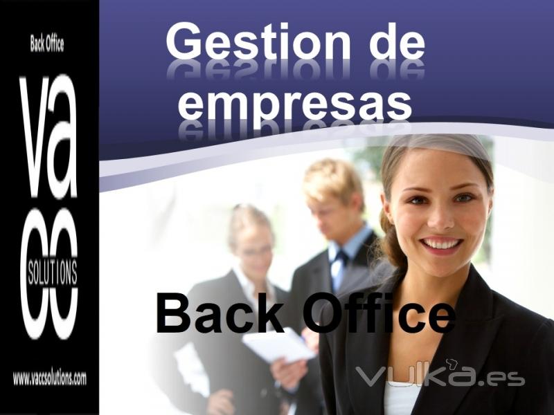 BACK OFFICE O GESTION DE EMPRESA