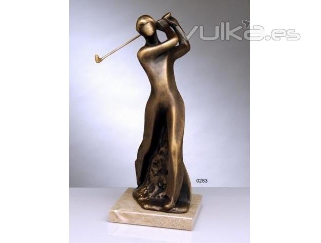 Figura Gofista, con acabos en bronce. LLuís Jordà.