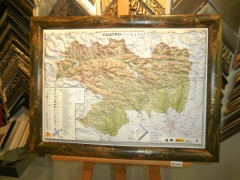 Mapa en relieve - kanya enmarcacion