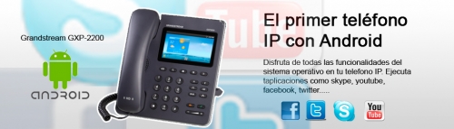 GXP2200 Teléfono IP Empresarial Multimedia basado en Android™  GXP2200 Teléfono Empresarial Multimed