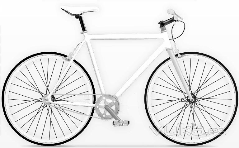 fixie blanca de Moma bikes