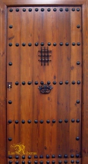 Puerta rustica de una hoja realizada en madera antigua