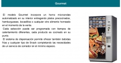 Maquina expendedora vending de snack gourmet