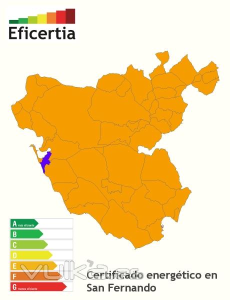 Certificado energético/eficiencia energética san fernando 