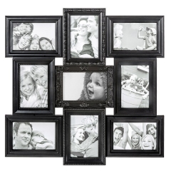 Portafotos multiple magic negro 10x15 9 fotos - la llimona home