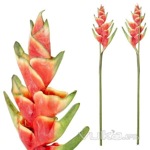 Flores artificiales. Flor heliconia artificial roja 110 1 - La Llimona home