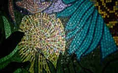 Mosaico sicis colibri artistico