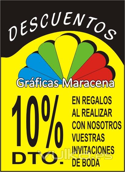 10 % DTO. en regalitos boda con las invitaciones