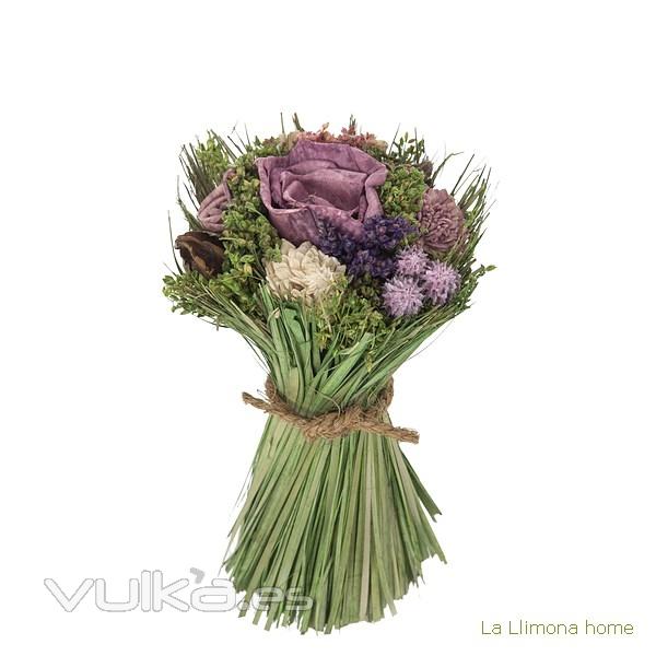 Arreglo floral natur flores artificiales malva 20 - La Llimona home