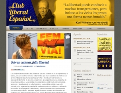 Diseno y administracion de la web del club liberal espanol