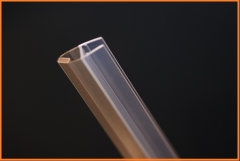 Goma iman para cristal 6/8 mm 180º, 135º y 90º tiras de 2,20 mts