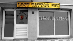 Entrada al estudio de tatuajes lost tatoo ink