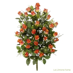 Todos los santos ramo artificial flores rosas pitimini naranjas 52 - la llimona home