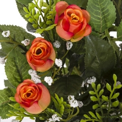 Todos los santos ramo artificial flores rosas pitimini naranjas 52 2 - la llimona home