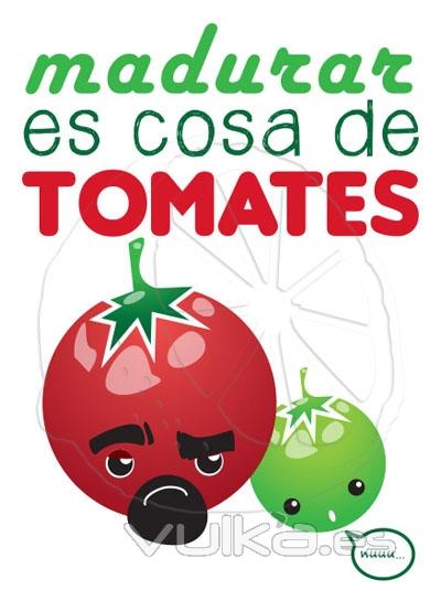 Camiseta madurar es cosa de tomates