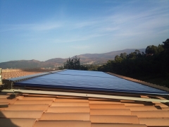 Instalacion panel solar apoyo calefaccion y acs