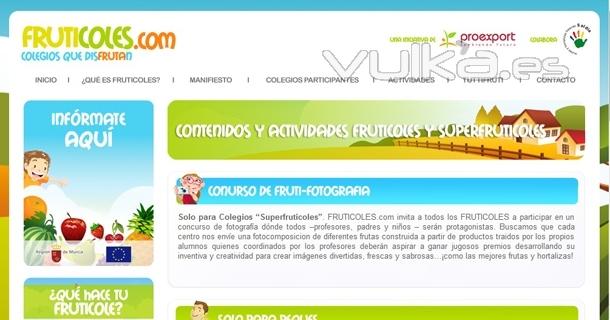 Diseño de página web educativa fruticoles.com