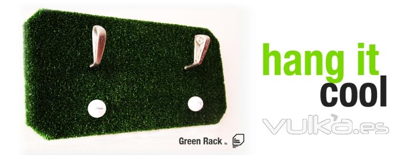Green Rack, un colgador diferente hecho con componentes reutilizados