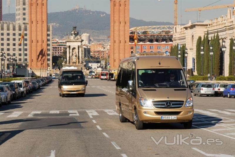VIP minibus rental in Madrid for high level companies