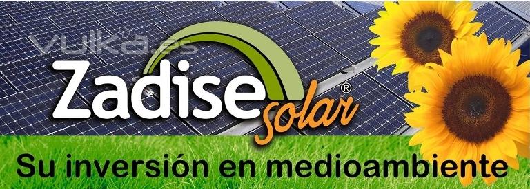 Zadise Solar S.L.u. Su inversión en medioambiente