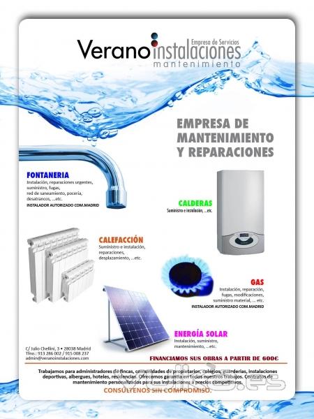 servicios fontaneria, gas, calefacción y varios