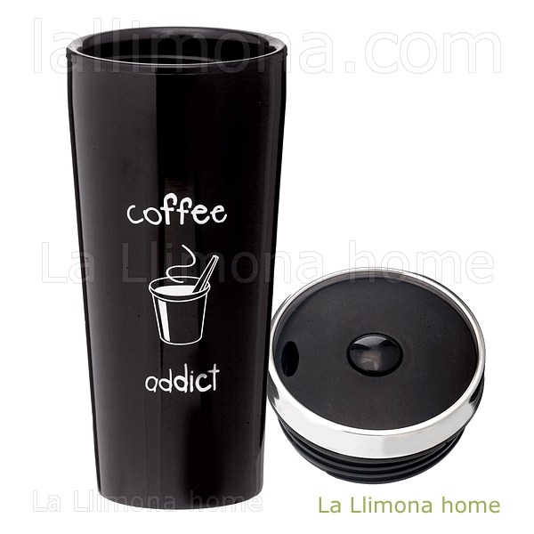 Porta comidas y bebidas. Termo de viaje acero Incidence COFFEE ADDICT 1 - La Llimona home