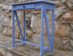 Mesa decapada de madera reciclada (diseno propio)