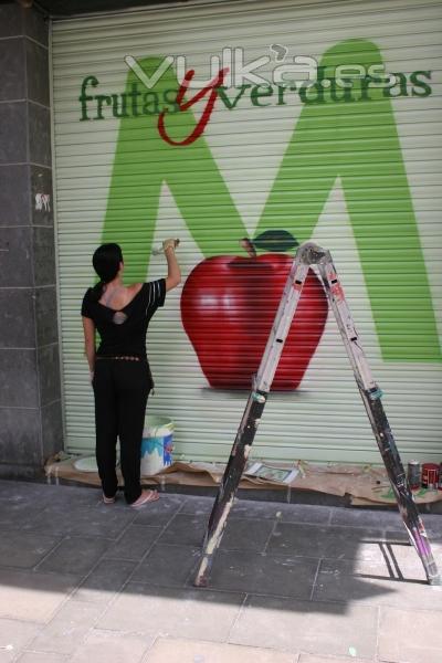 Decoración persiana frutas y verdures marex