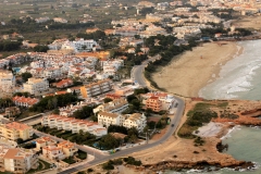 Vista aerea playa romana