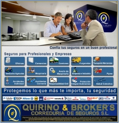 Quirino & brokers seguros relacionados con las empresas segun imagen y descripcion de esta, etc