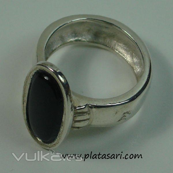 Anillo de plata y onix  diseño.www.platasari.com