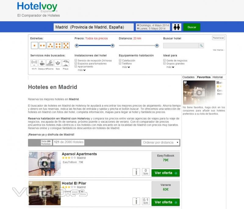 buscar hotel en madrid o barcelona con hotelvoy