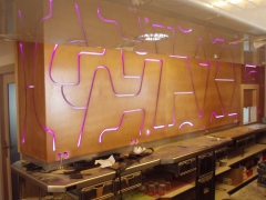 Diseno mural de barra cafeteria en burgos