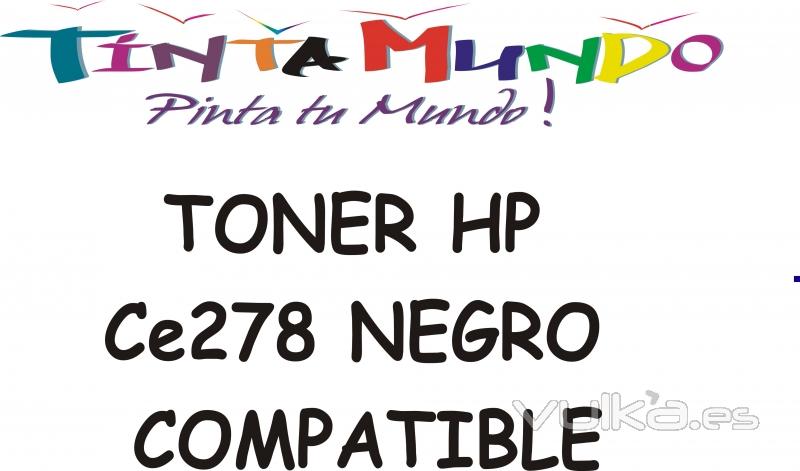 toner hp compatible ce278a negro impresoras Laserjet Pro 1566. barcelona, valencia. tintamundo.com