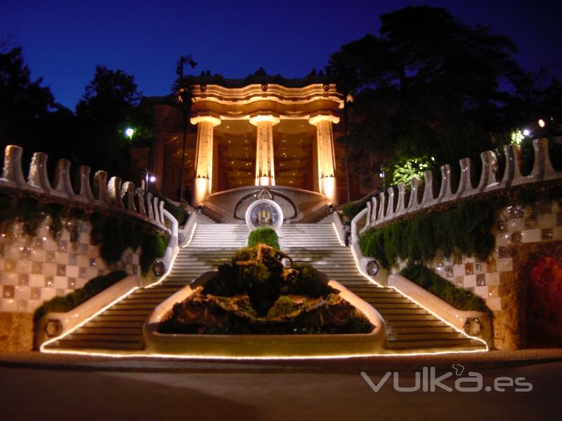 iluminación Parc Guell