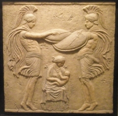 Arte clasico romano, arte y decoracion-bajorrelieves,  escultura relieve, cuadro decorativo