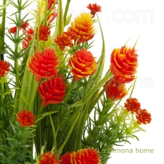 Plantas artificiales con flores planta flores eryngium artificial bush naranja 3 - la llimona home