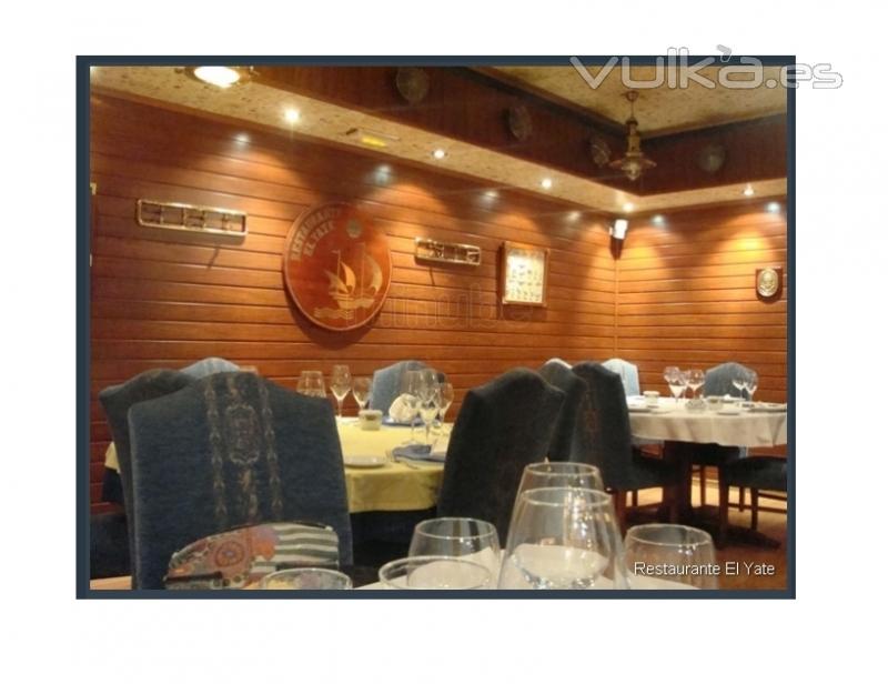 Restaurante El Yate. Zona comedor